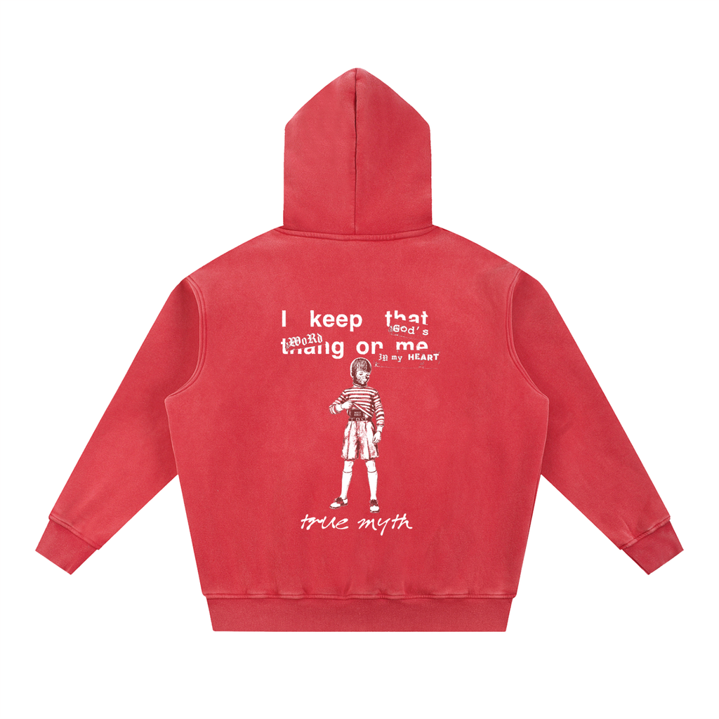Faded Wash Oversize Hoodie | RGB Concealed Carry | Faded Wash Red