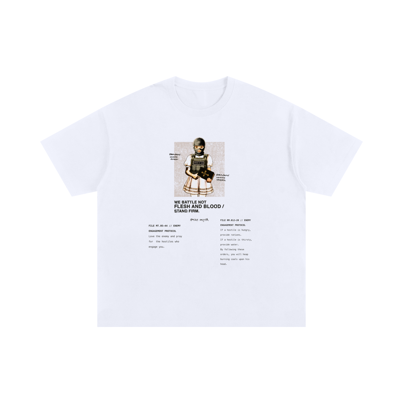 2XL & UP | Rules of Engagement | White