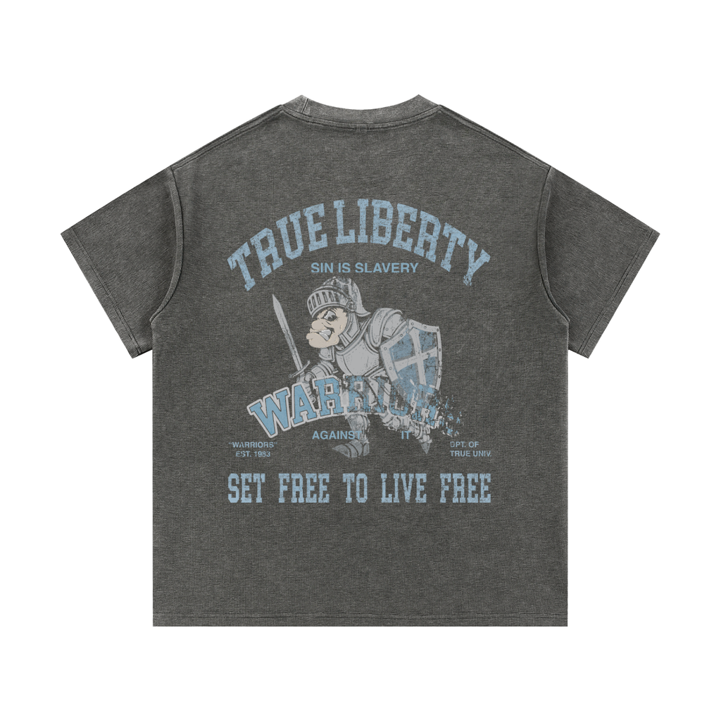 Faded Waffle Knit Loose Fit | War Against Sin | Faded Gray