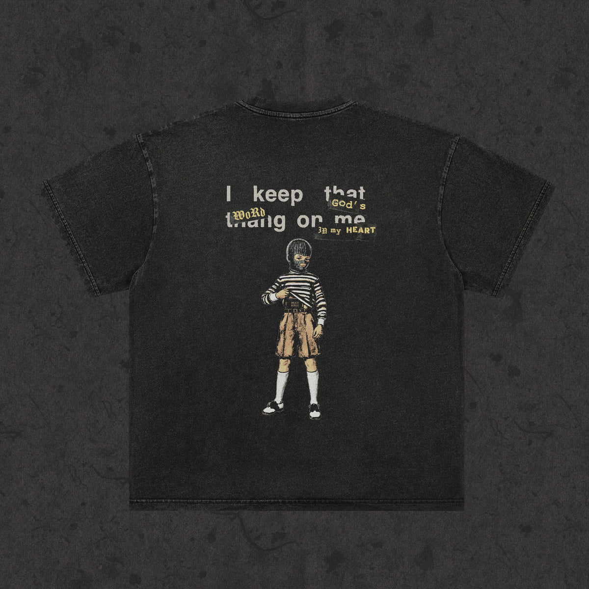 Concealed Carry classic fit tee, retro wash black, photo 2