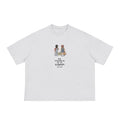 Cropped/Boxy Loose Fit Tee 1.0 | My Treasure Is In Heaven | White