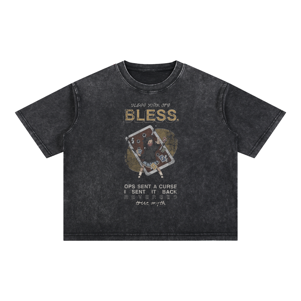Mineral Wash Boxy Cotton T-Shirt