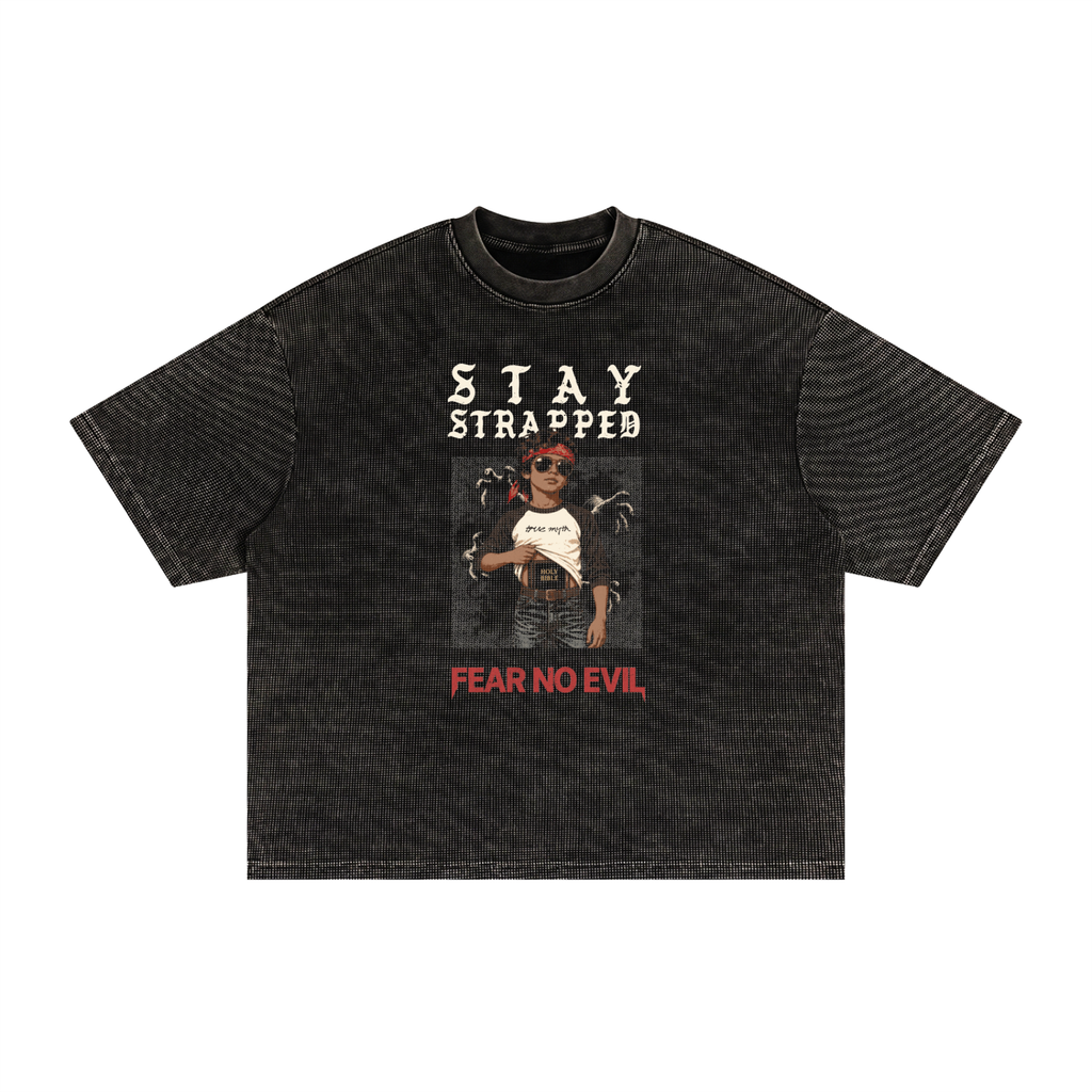Textured Waffle Washed Boxy T-Shirt