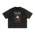 Textured Waffle Washed Boxy T-Shirt