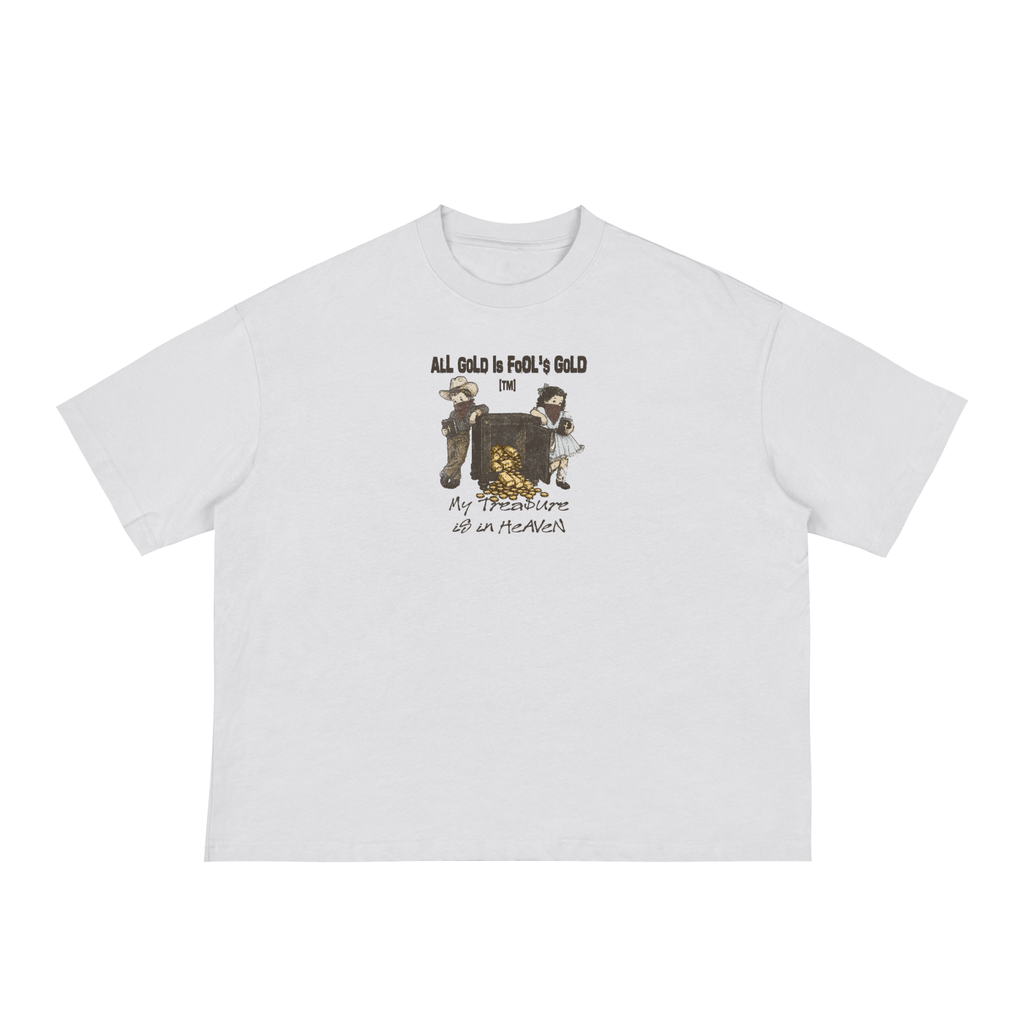 Boxy Cropped 1.0 | All Gold Is Fool's Gold | White