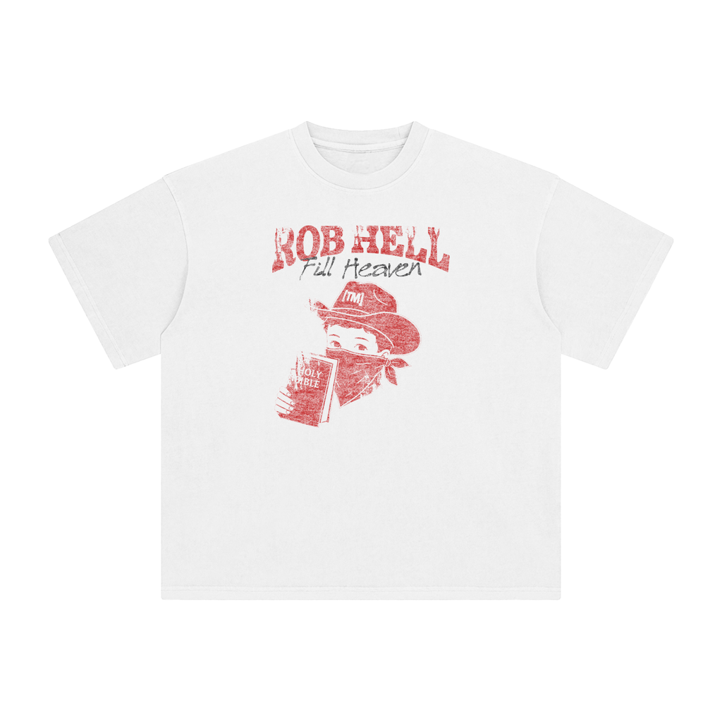 Retro Wash Loose Fit | The Gates of Hell Will Not Prevail | Retro Wash White
