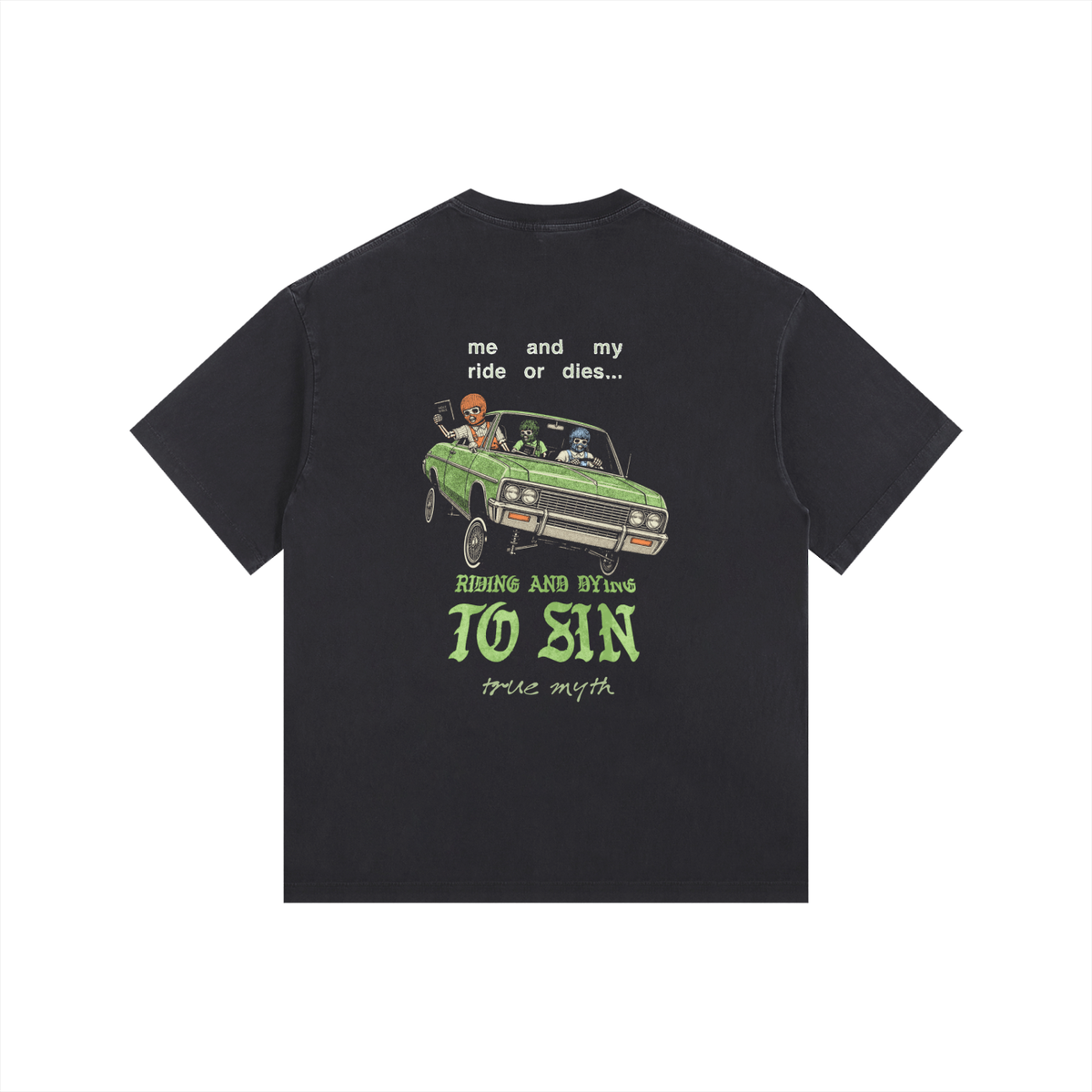 Vintage Washed Oversized Cotton T-Shirt