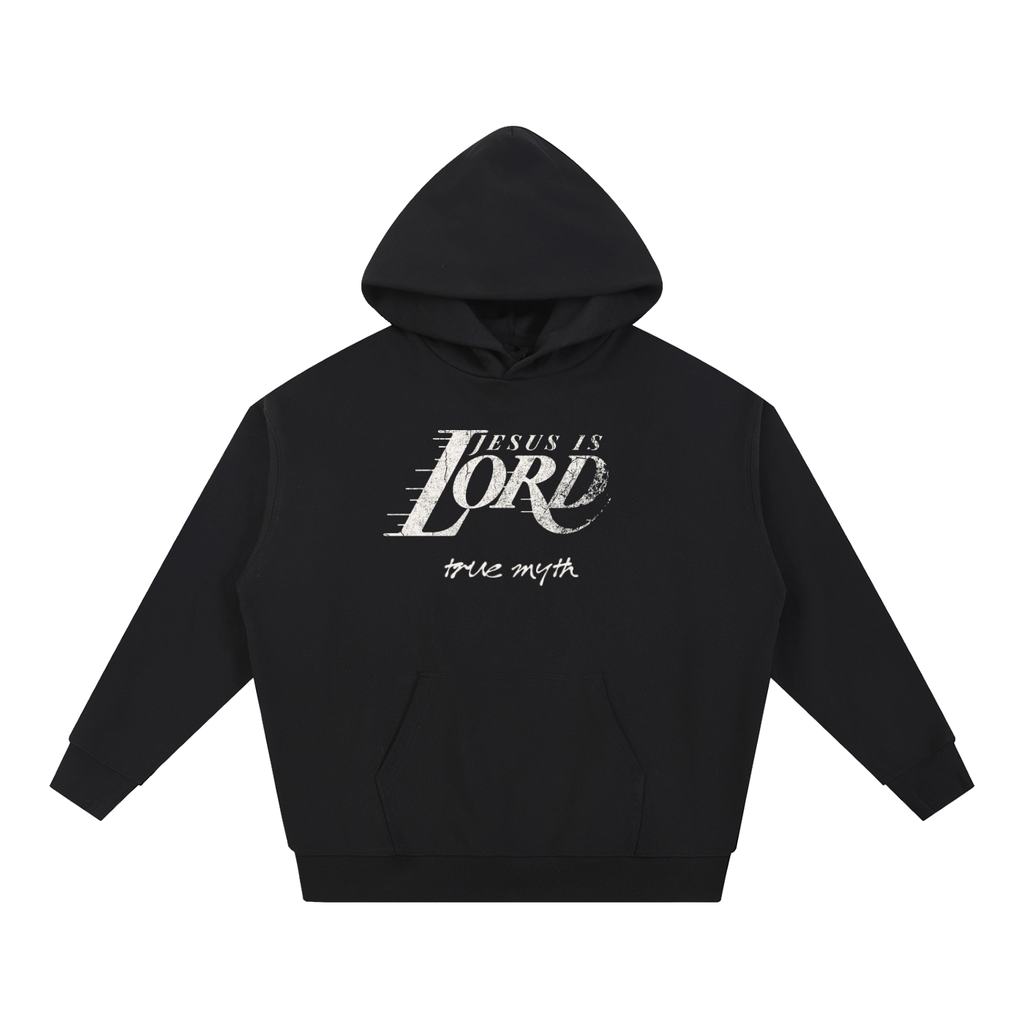 "Thin But Heavy" Oversized Hoodie| Jesus is Lord-Mamba Edition | Black
