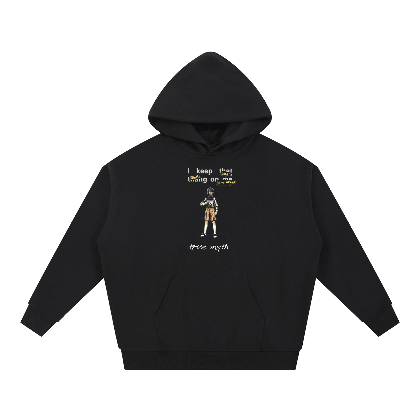 "Thin But Heavy" Oversized Hoodie| Concealed Carry | Black