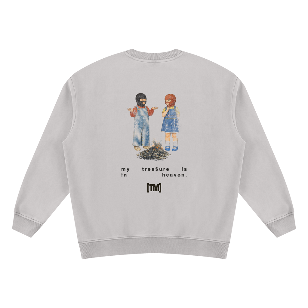 My Treasure Is In Heaven sweatshirt, retro gray, photo 4