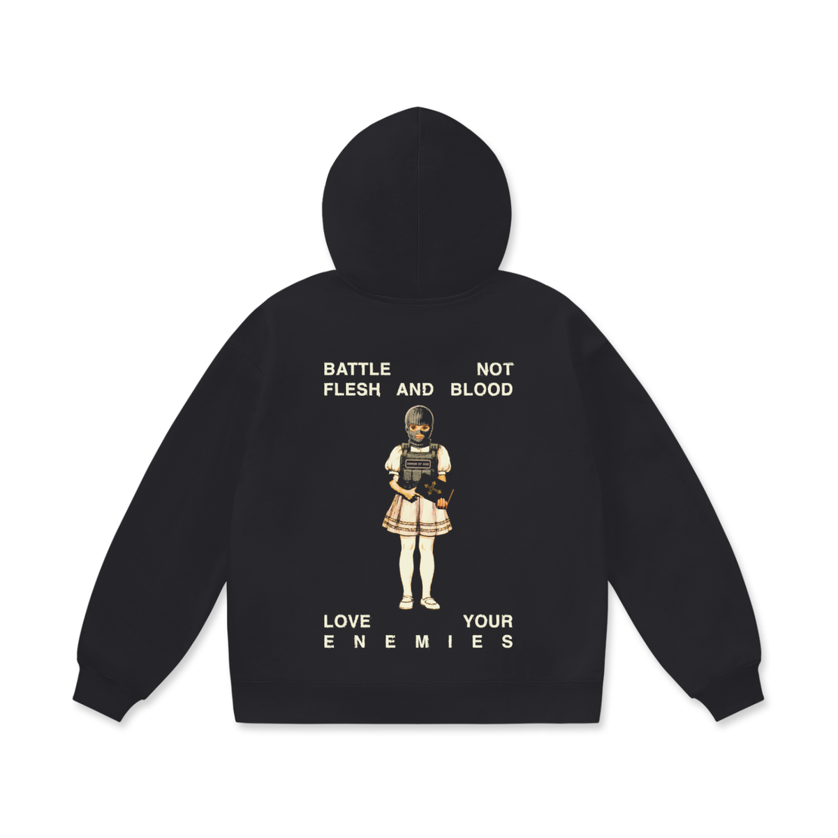 Rules of Engagement 2XL & up hoodie, black, photo 5