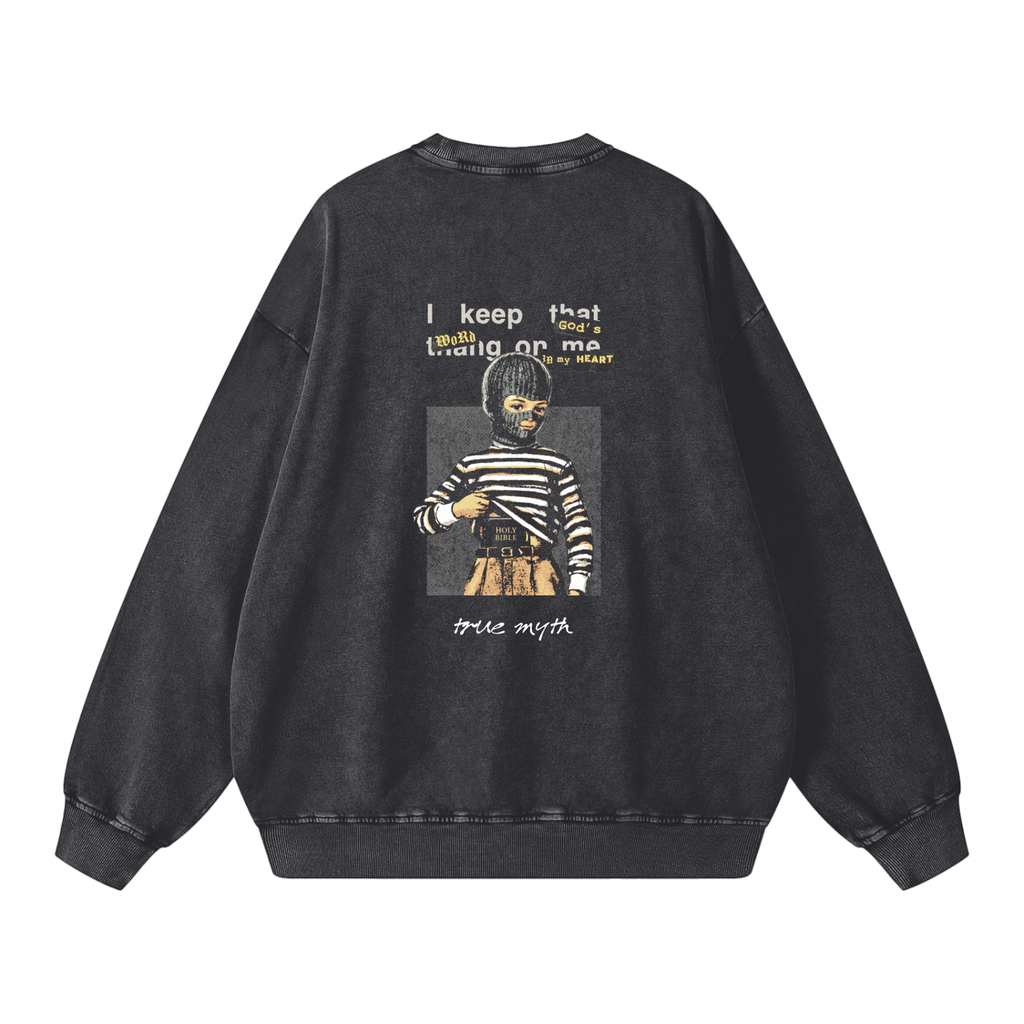 Snow Washed Oversized Sweatshirt