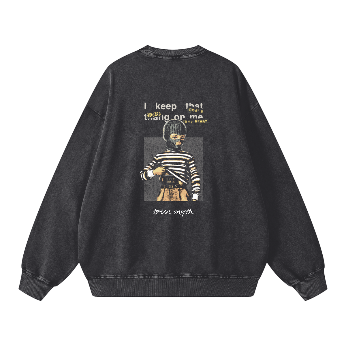 Snow Washed Oversized Sweatshirt