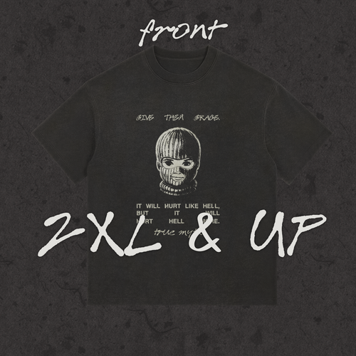 2XL & UP | Give Them Grace | Retro Wash Black