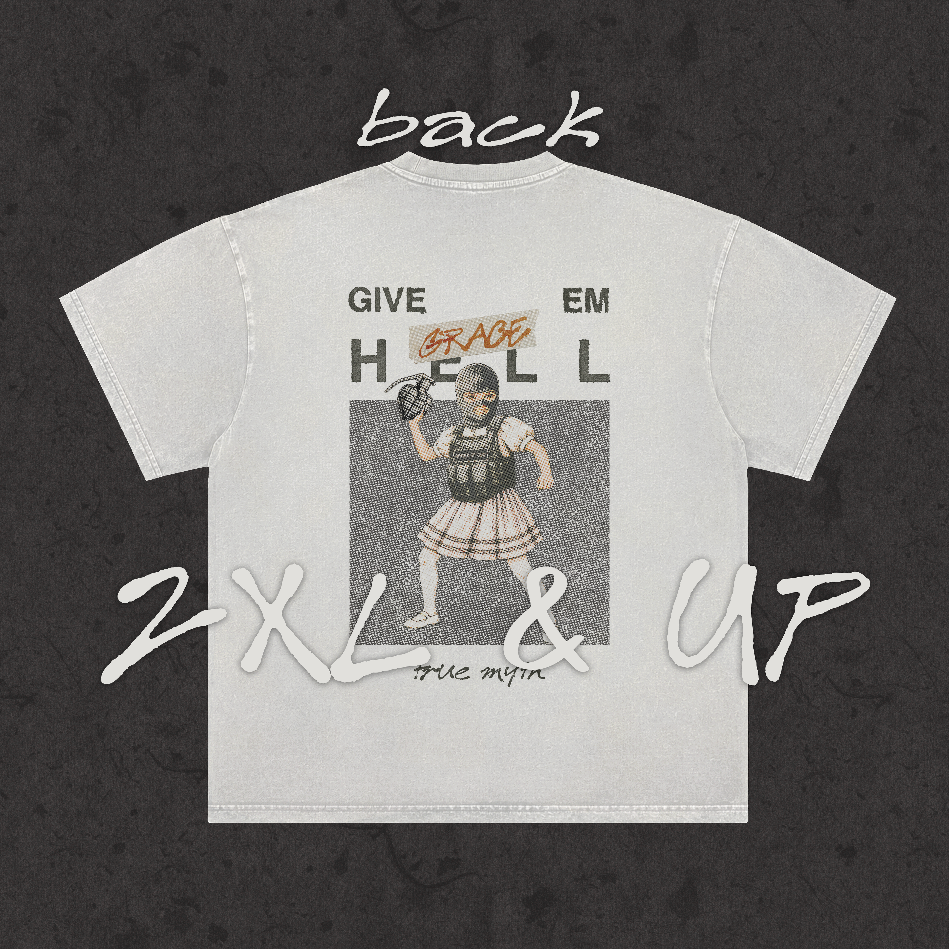 2XL & UP | Give Them Grace | White
