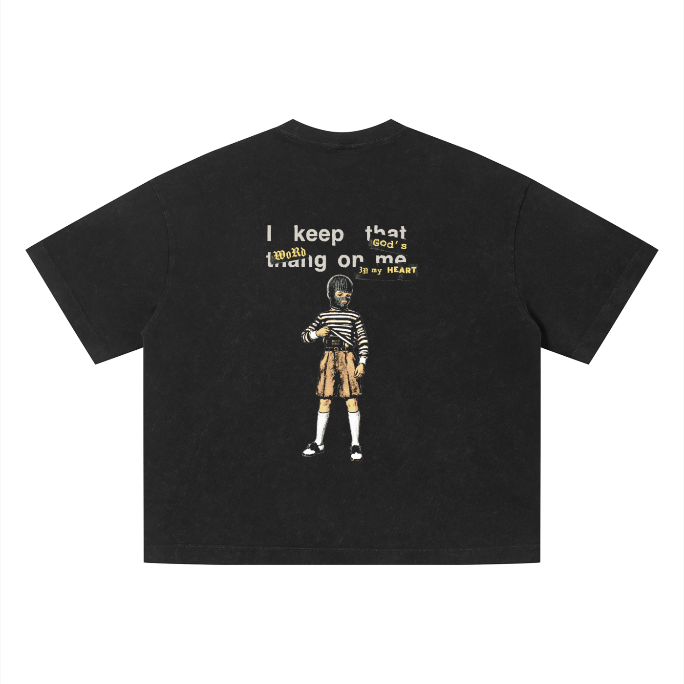 Boxy Cropped 2.0 | Concealed Carry | Faded Black