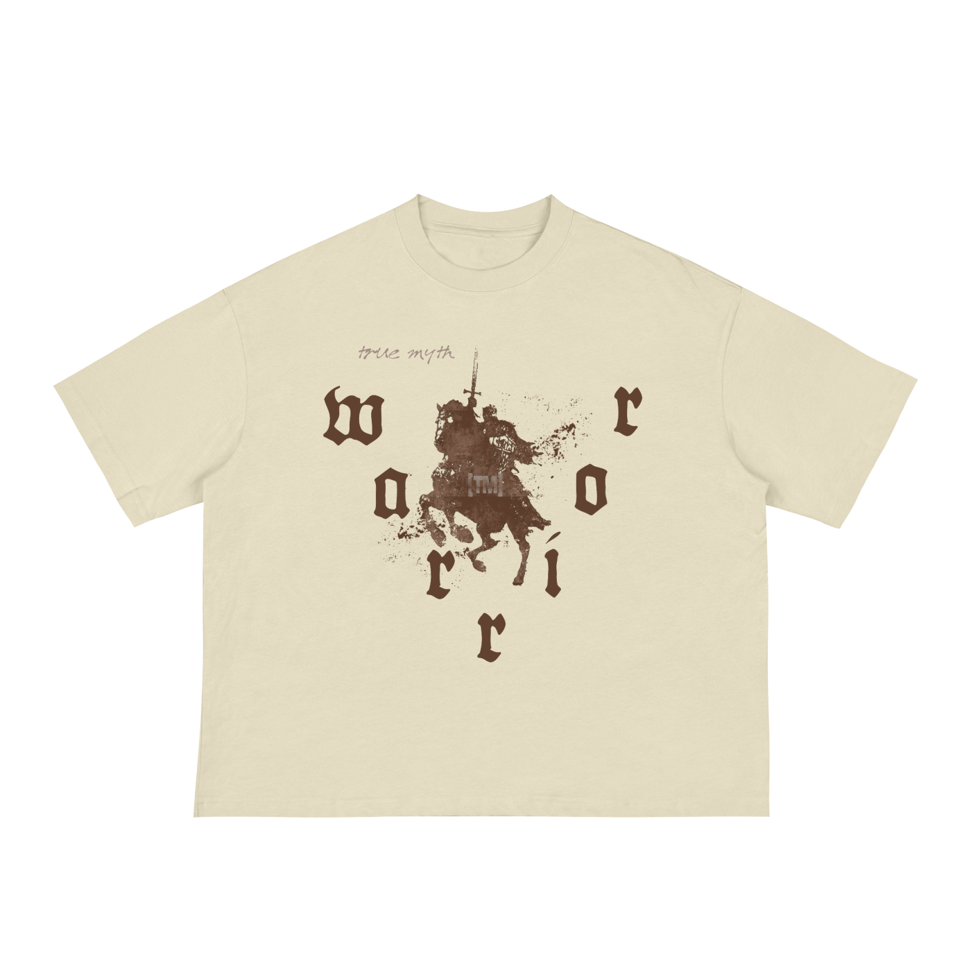 Boxy Cropped Tee (Ivory) | Warrior V/War Not Against Flesh and Blood
