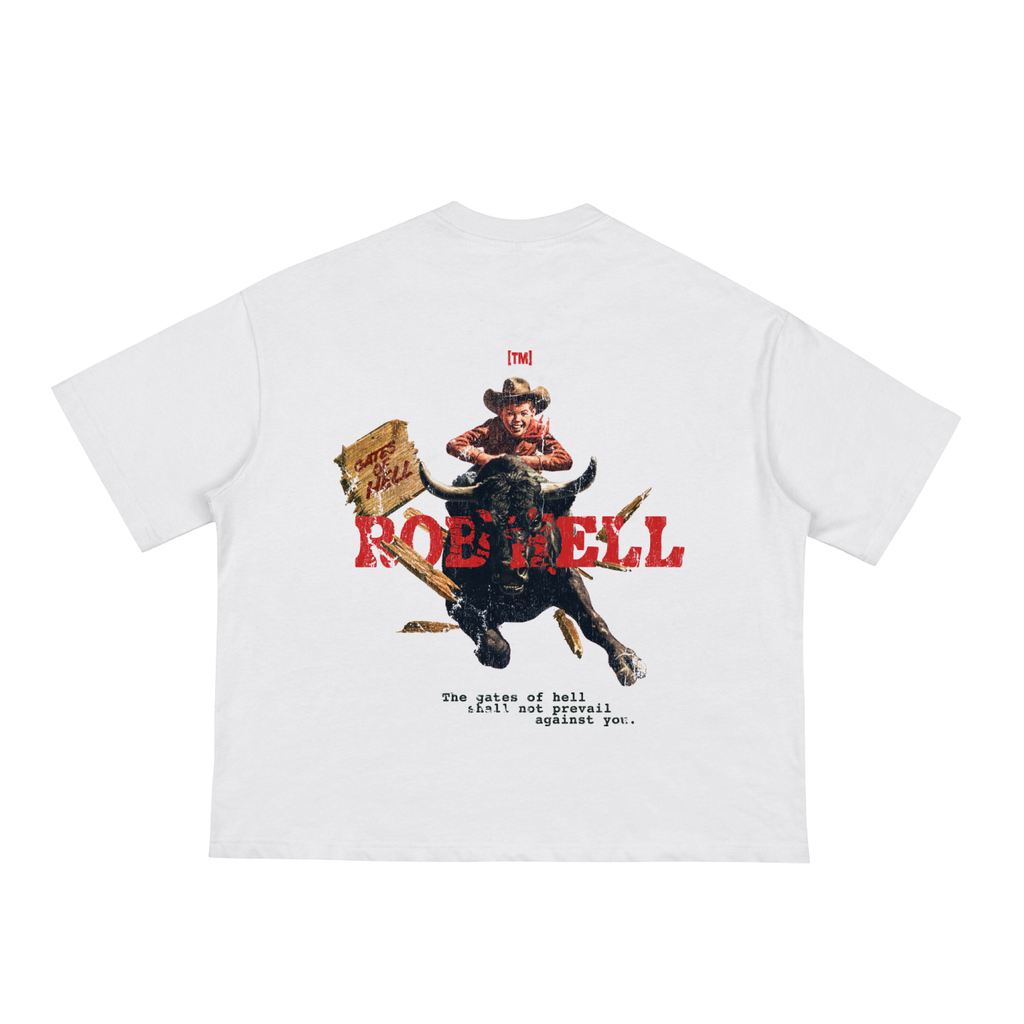 Boxy Cropped 1.0  | The Gates Of Hell Will Not Prevail | Fools Gold | White