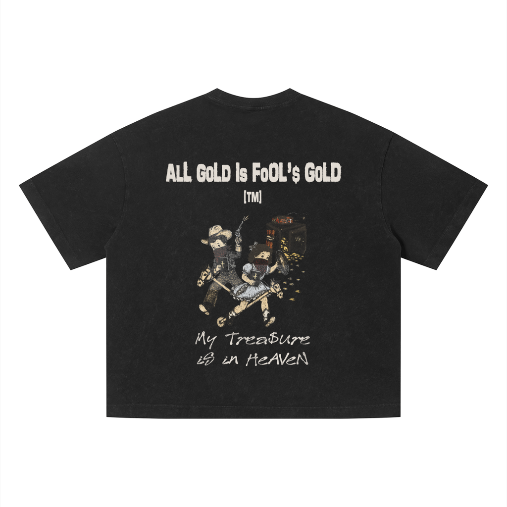 Boxy Cropped 2.0 | Fools Gold | Faded Black