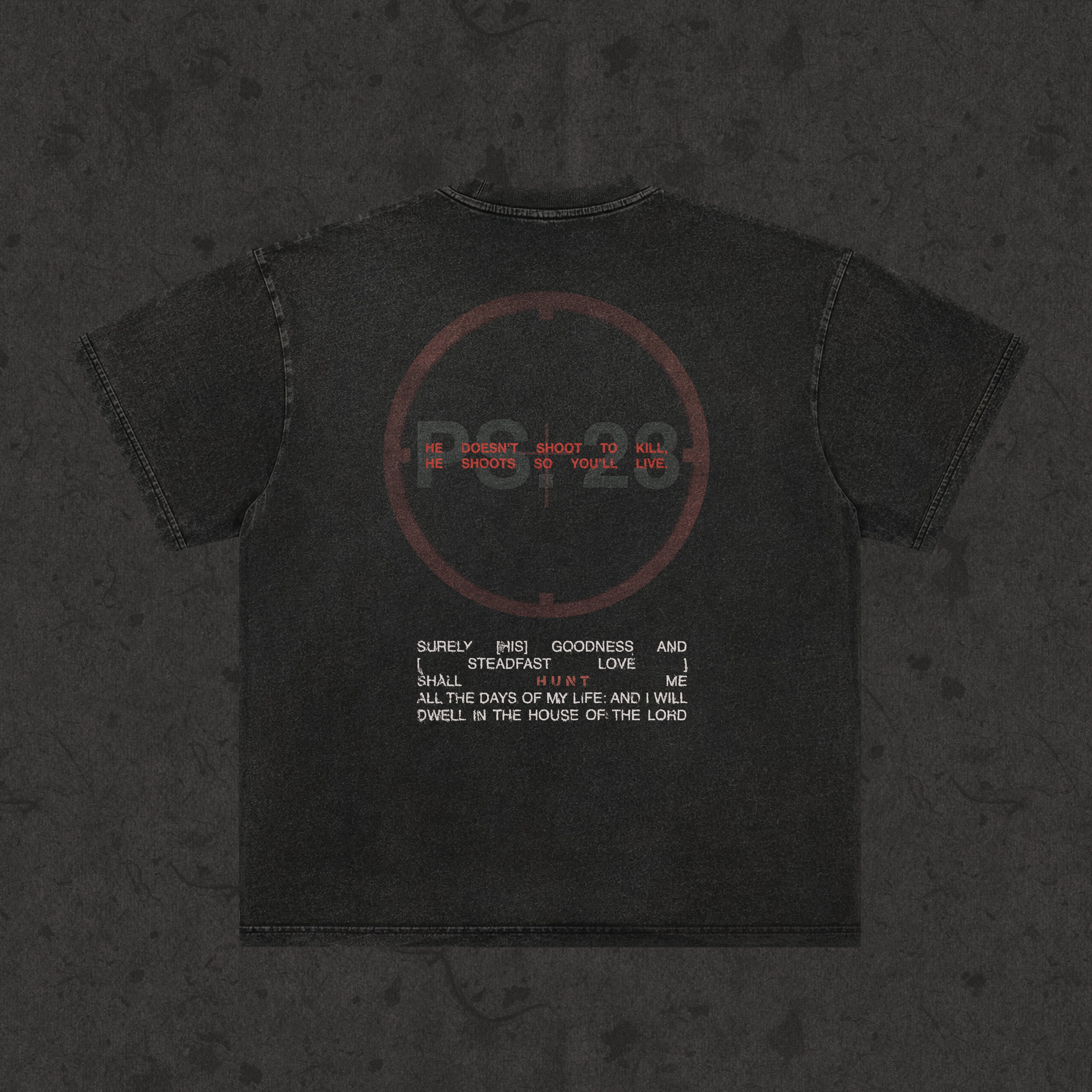 Retro Wash Loose Fit | Ps.23 The Hunt | Retro Wash Black