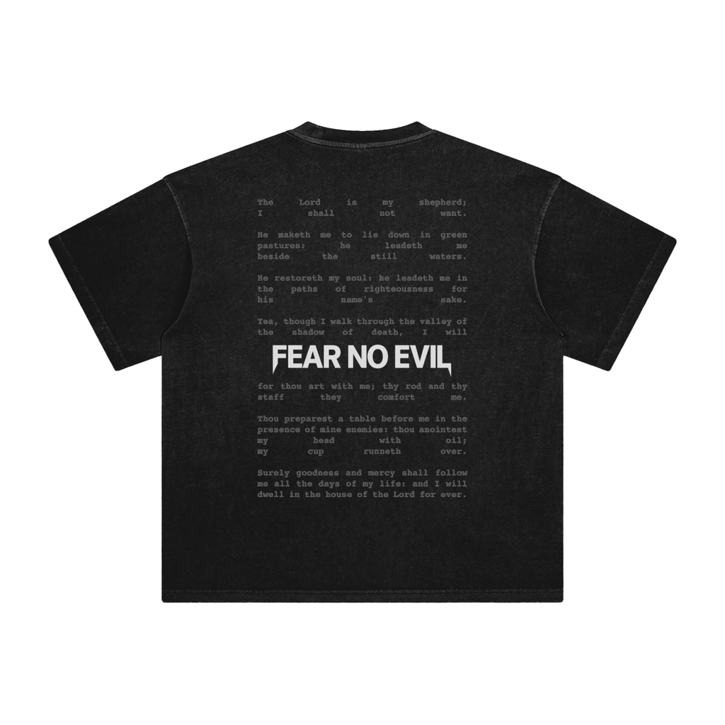 Retro Wash Loose Fit | Through The Valley-Fear No Evil | Retro Wash Black