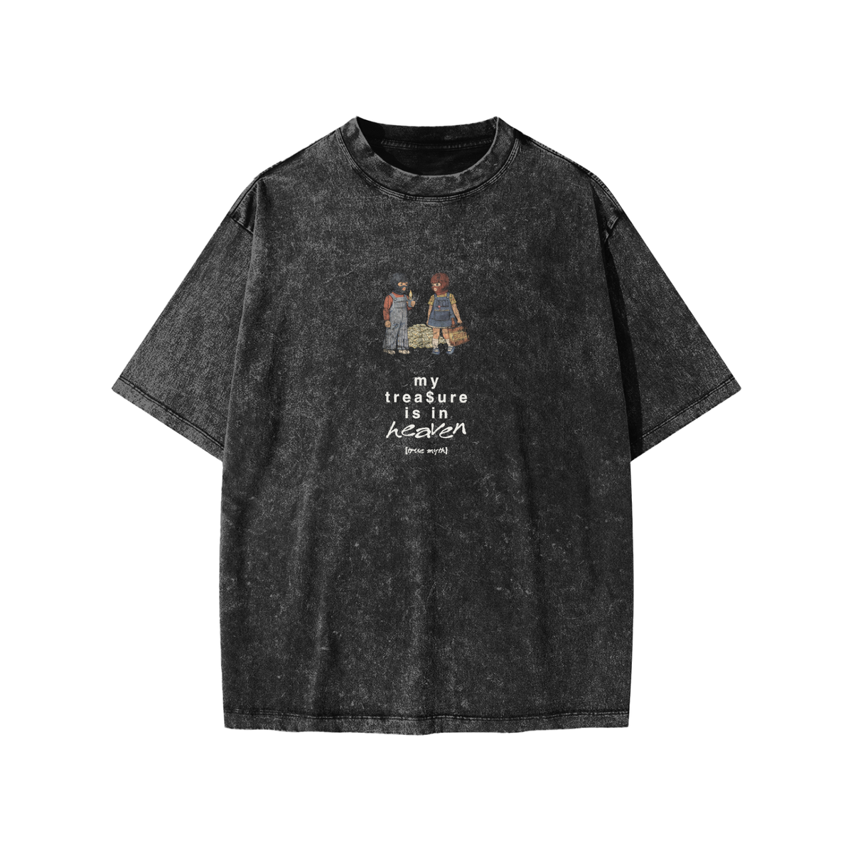 My Treasure Is In Heaven kids tee, black, photo 3