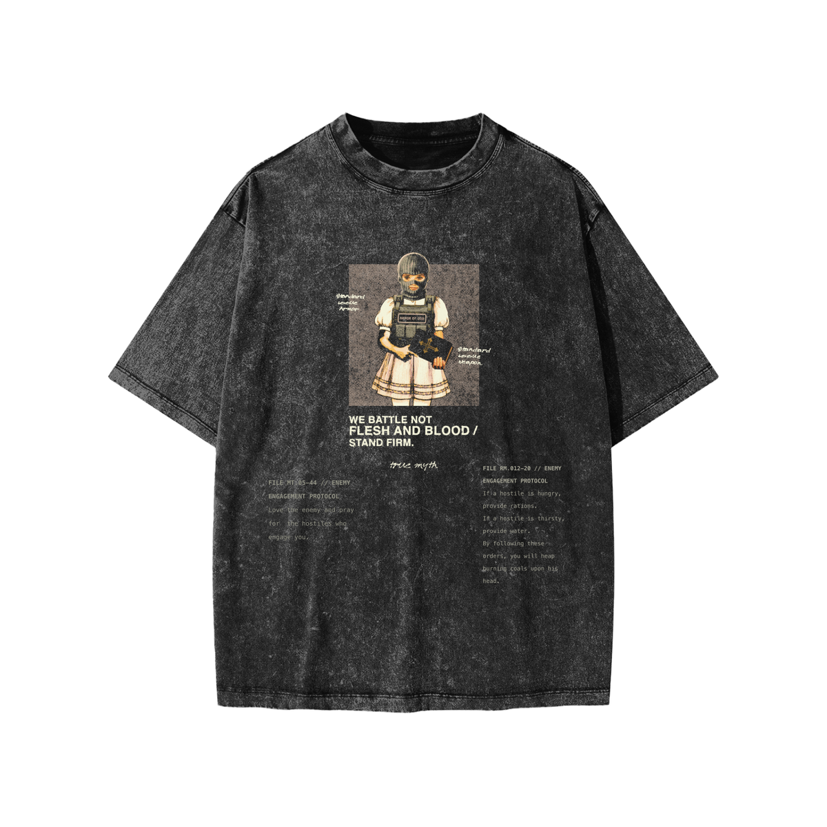 Rules of Engagement kids tee, black, photo 3