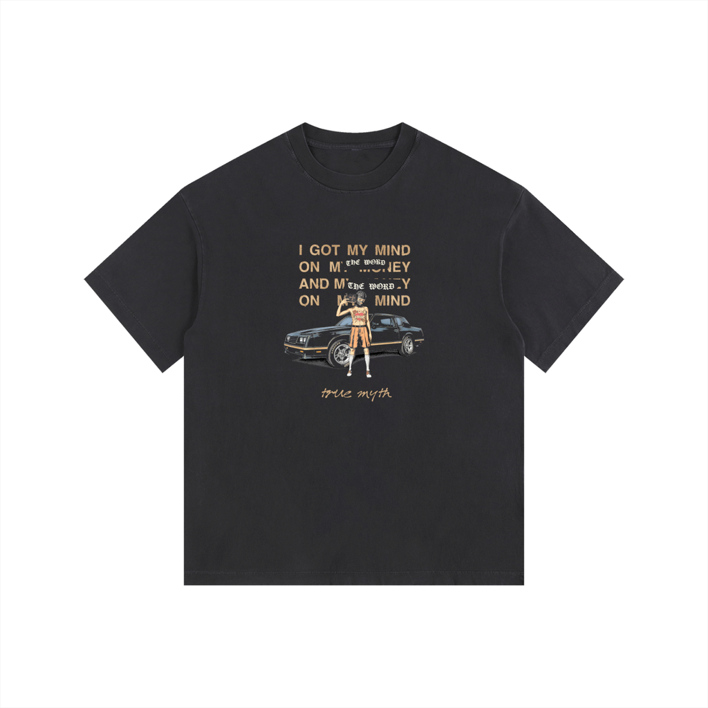Vintage Washed Oversized Cotton T-Shirt