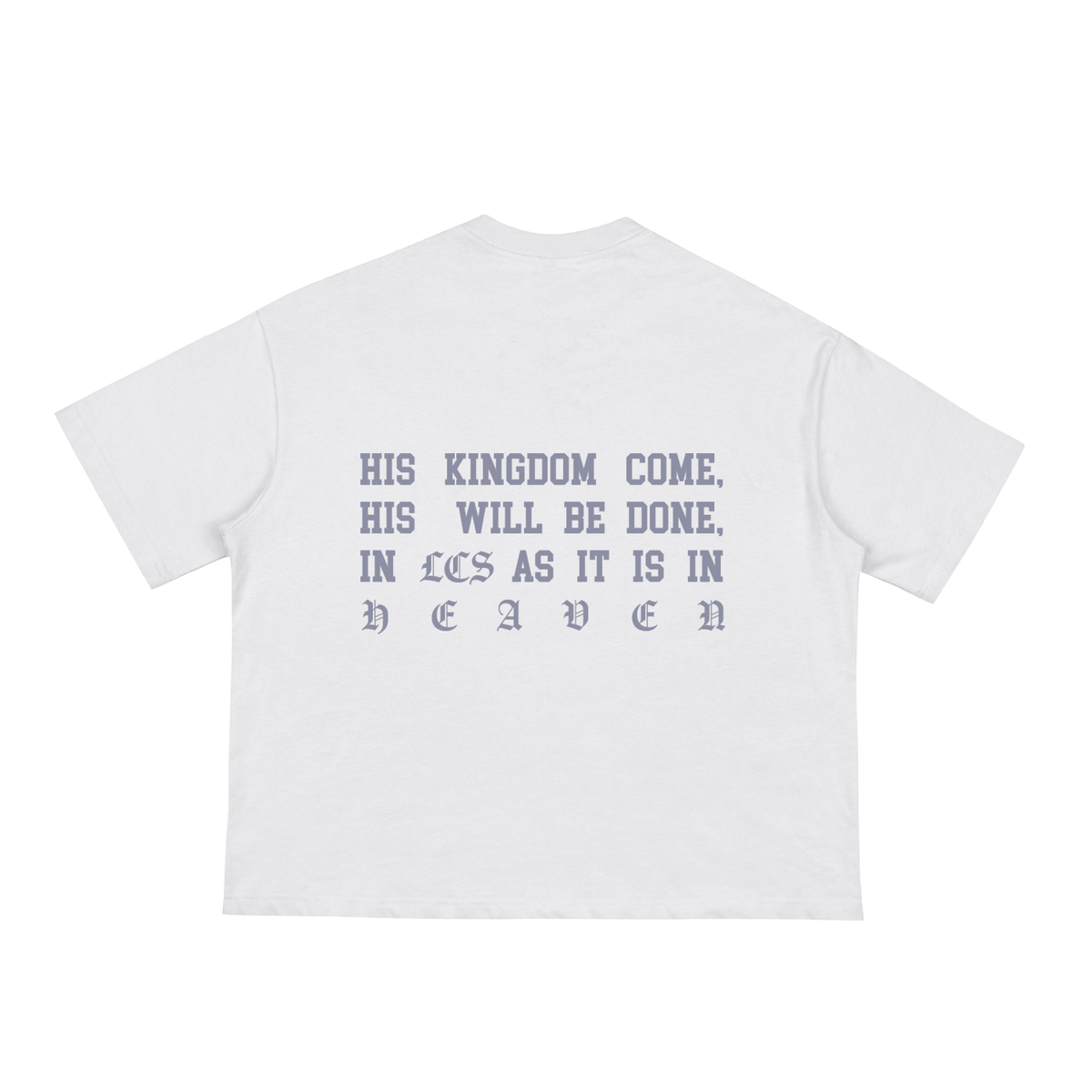 Abide and Let's Ride Hero Knight boxy cropped tee, white, photo 2