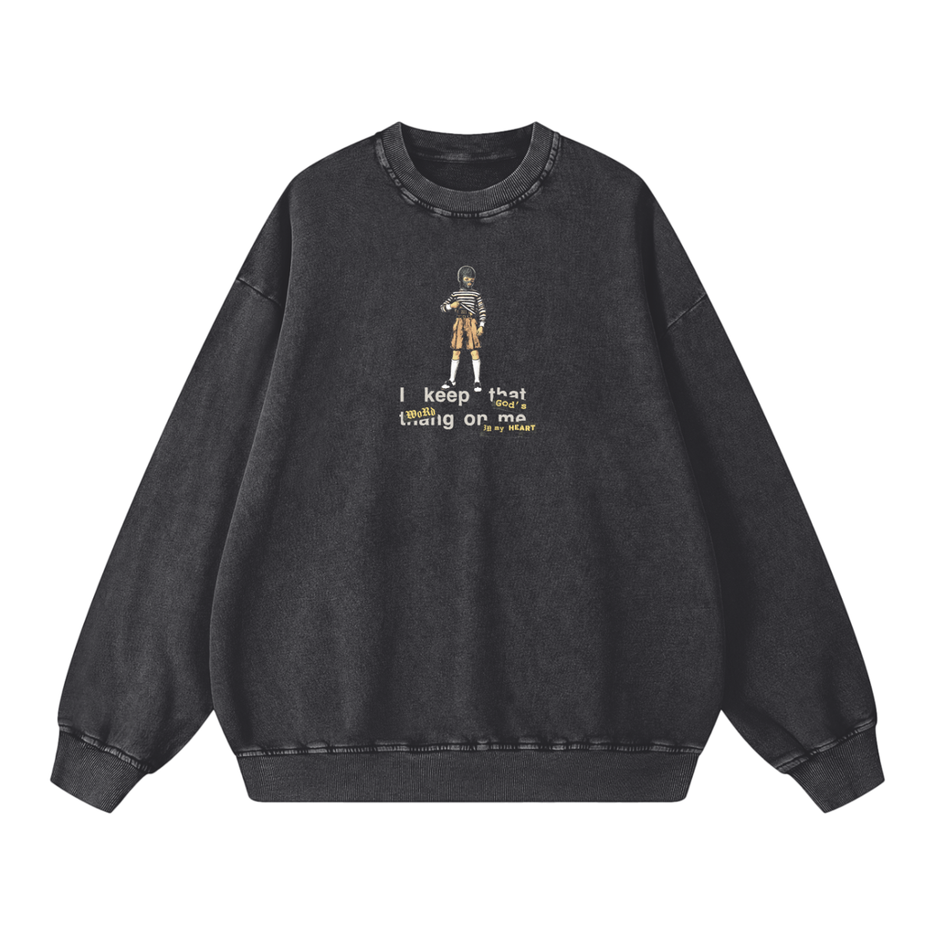 Snow Washed Oversized Sweatshirt