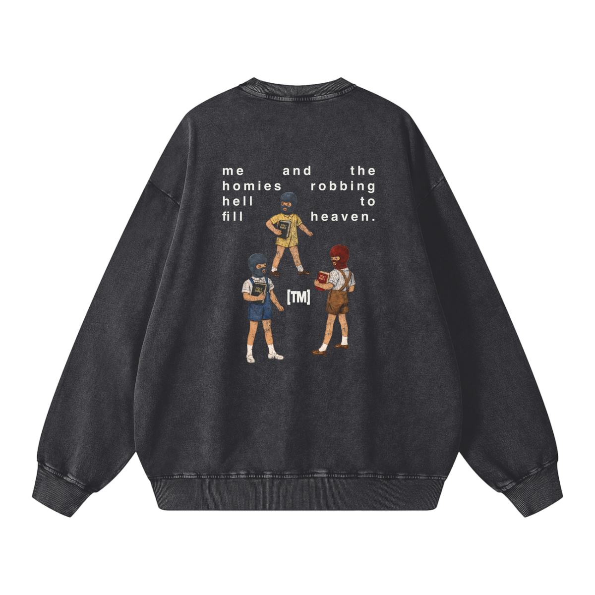 Snow Washed Oversized Sweatshirt