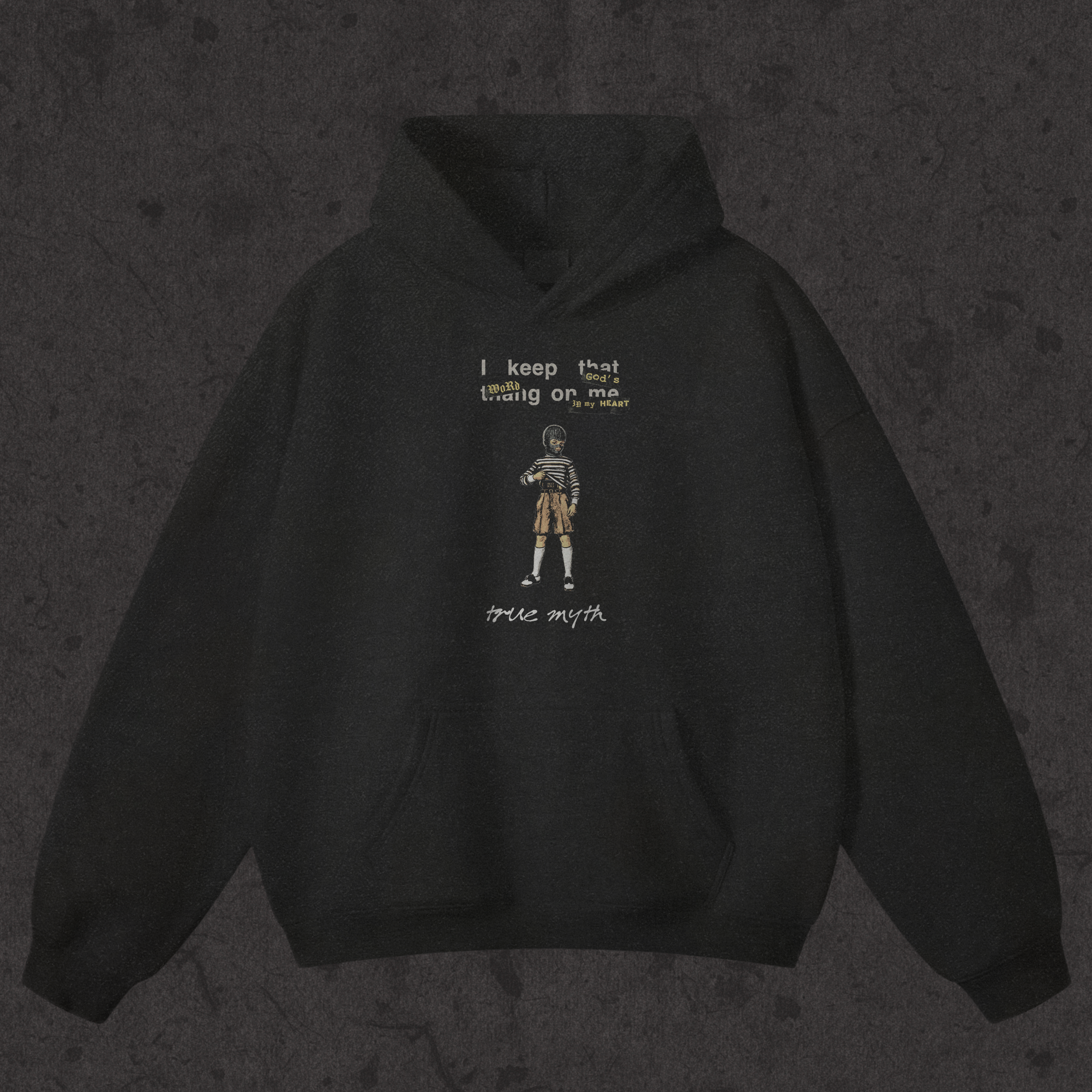 "Thin But Heavy" Oversized Hoodie| Concealed Carry | Black