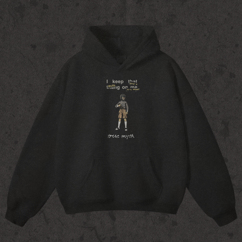 "Thin But Heavy" Oversized Hoodie| Concealed Carry | Black
