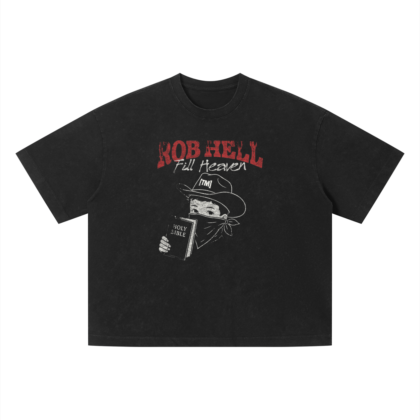 Boxy Cropped 2.0 | The Gates Of Hell Will Not Prevail | Faded Black