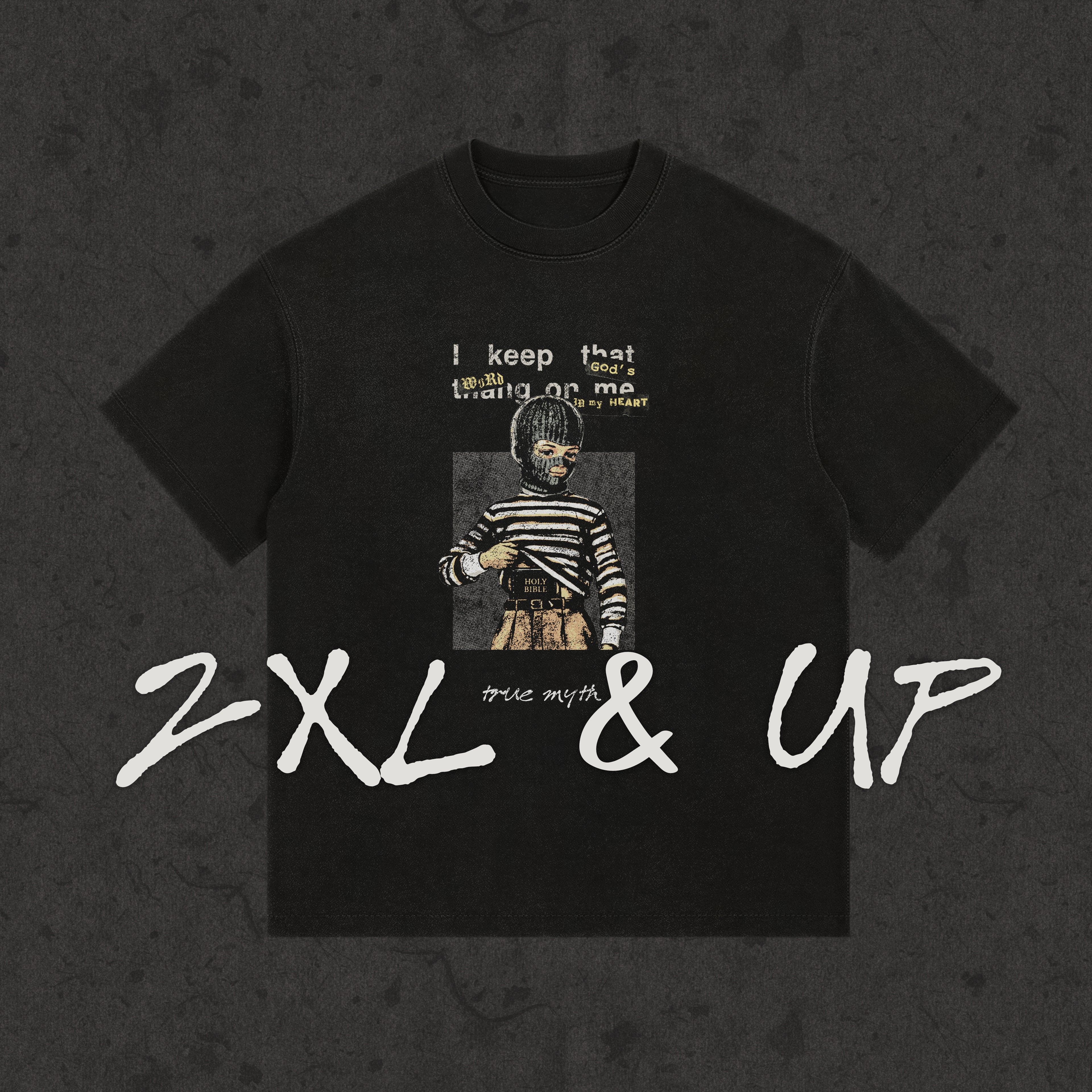 2XL & UP | Concealed Carry | Retro Wash Black