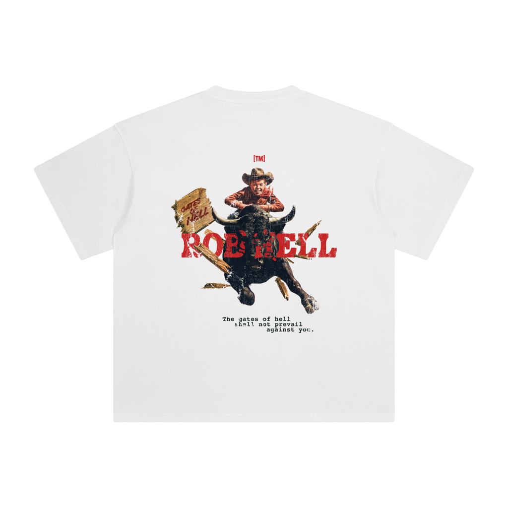 Retro Wash Loose Fit | The Gates of Hell Will Not Prevail | Retro Wash White