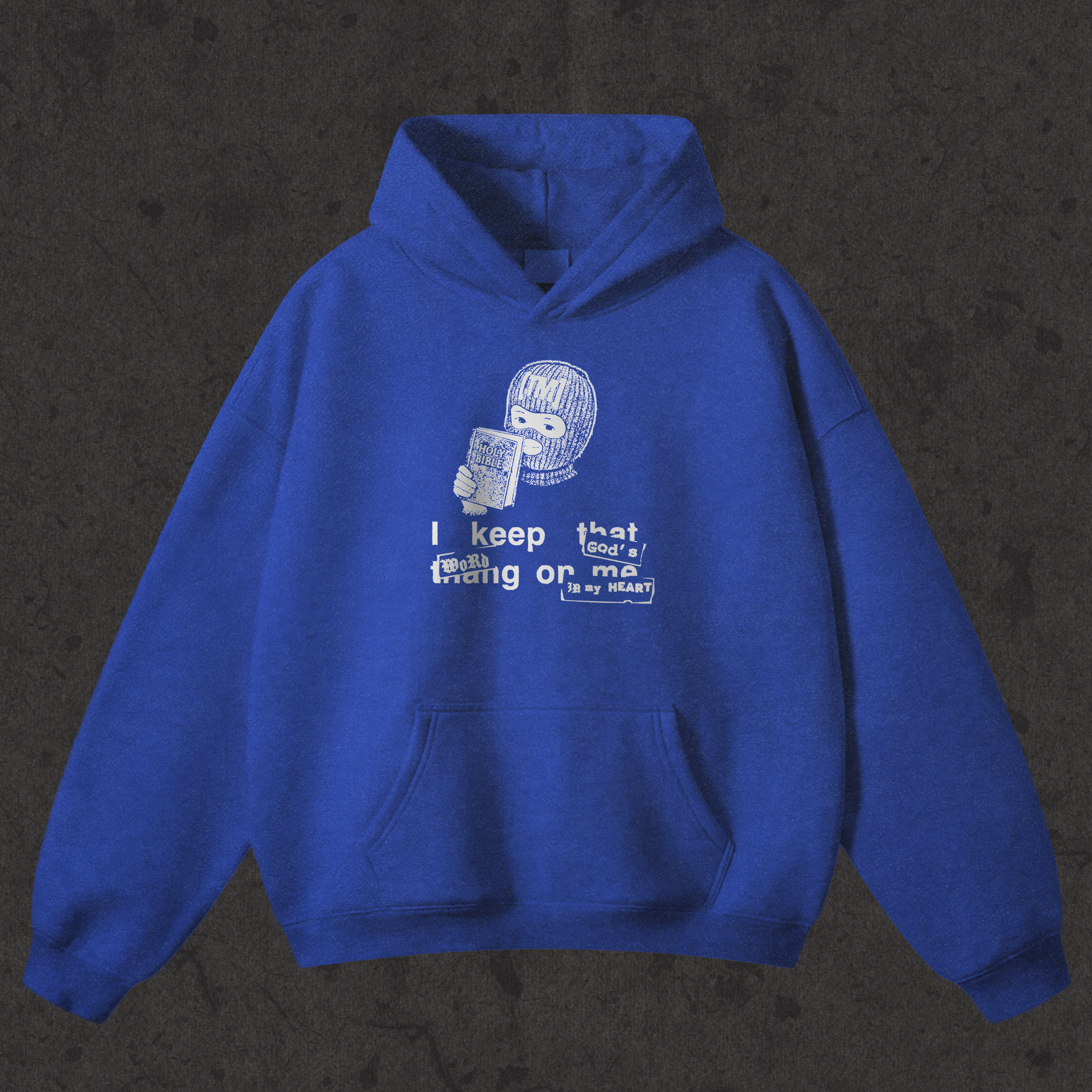 Oversized Plush Hoodie | RGB Concealed Carry Hoodie | Electric Blue