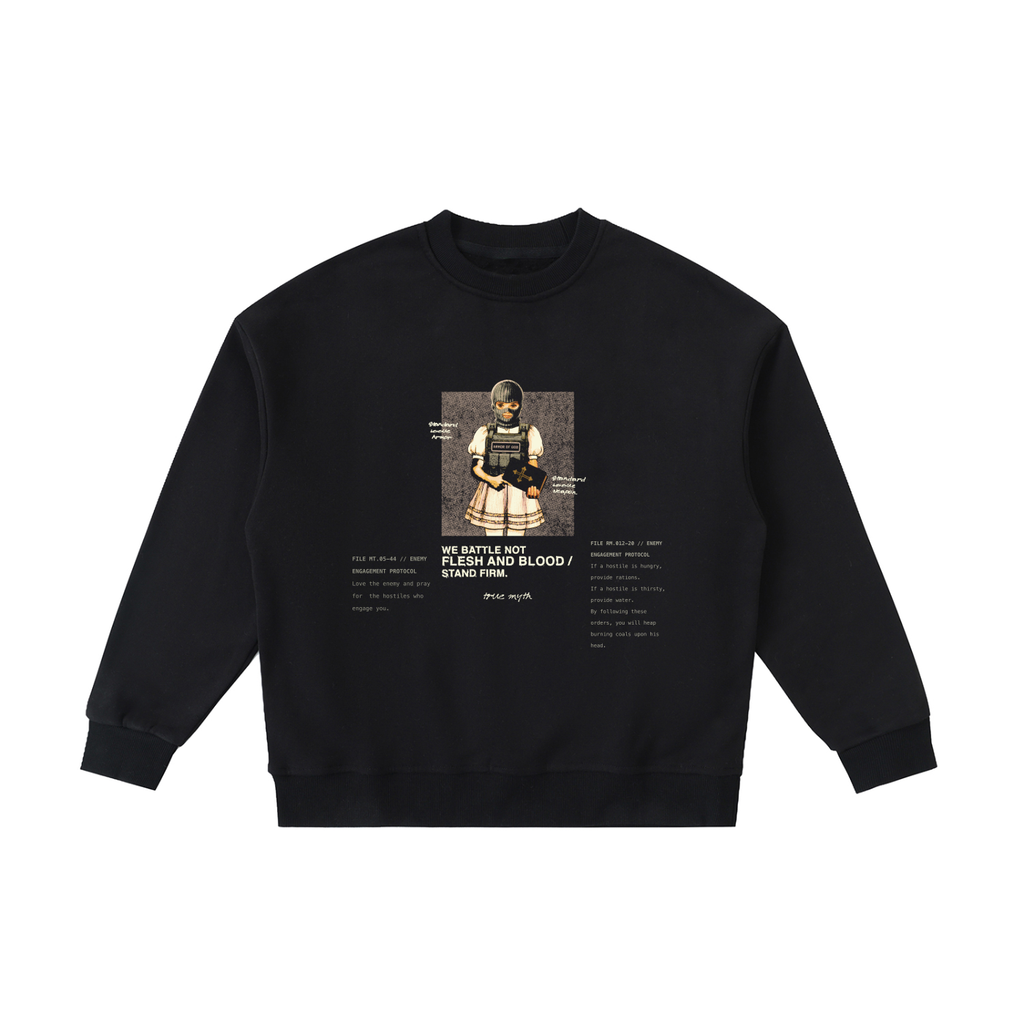 Rules of Engagement kids sweatshirt, black, photo 3