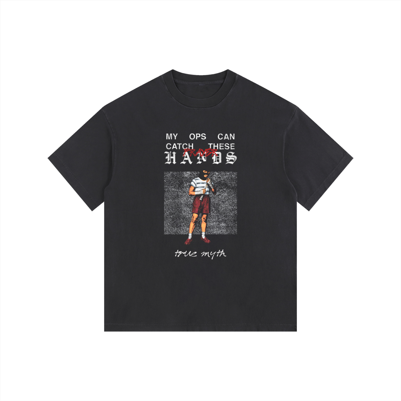 2XL & UP | Catch These Hands| Retro Wash Black