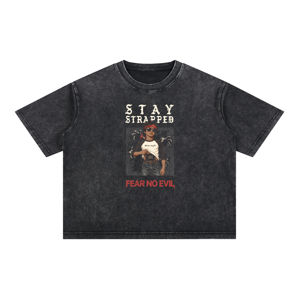 Boxy 3.0 | Stay Strapped-Fear No Evil | Retro Wash Black