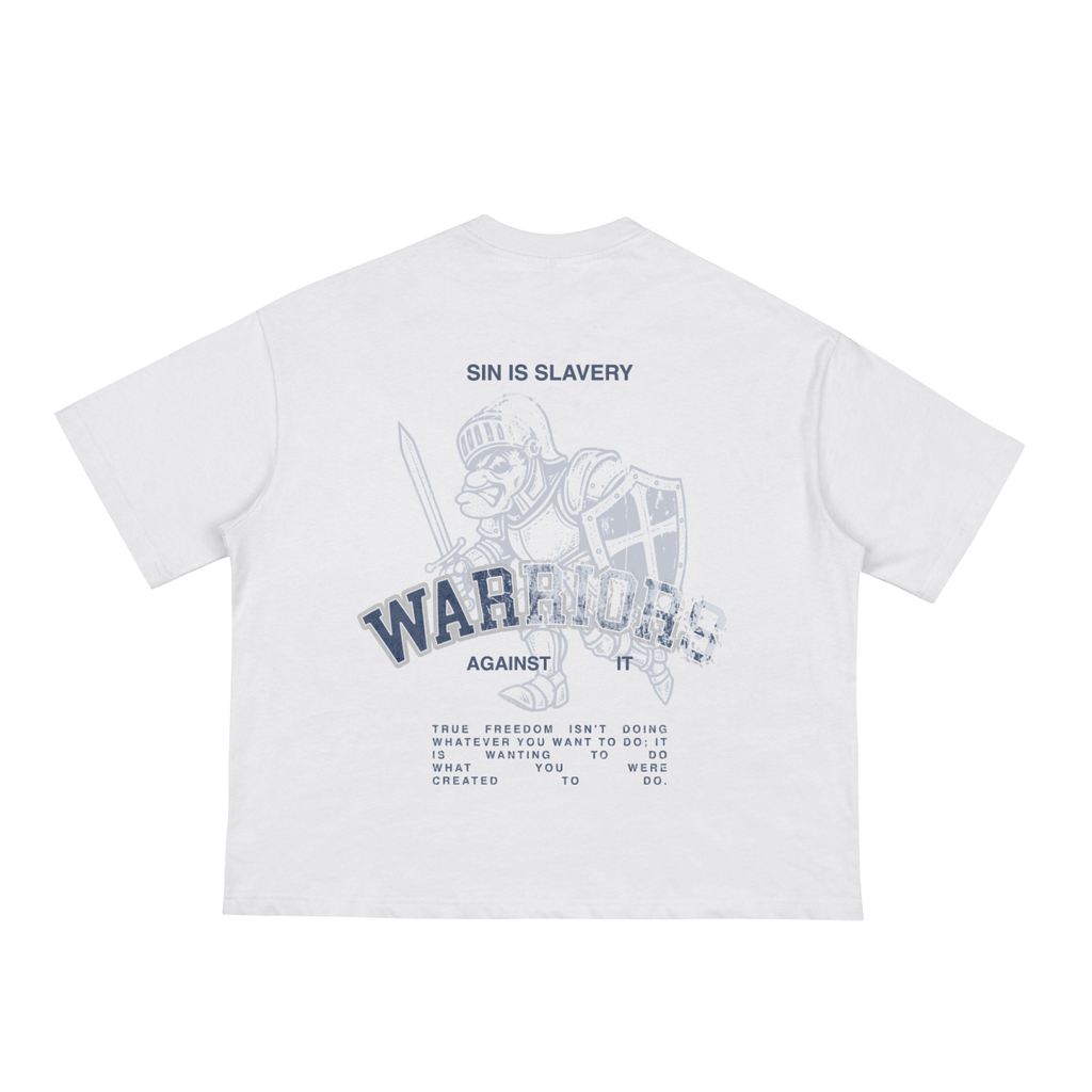 Knight Mascot boxy cropped tee, white, photo 2