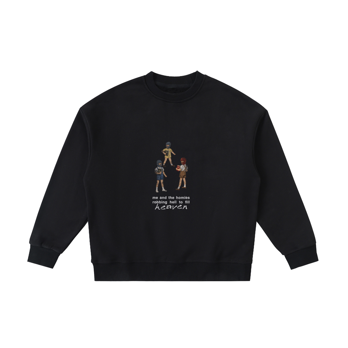 Robbing Hell To Fill Heaven kids sweatshirt, black, photo 3