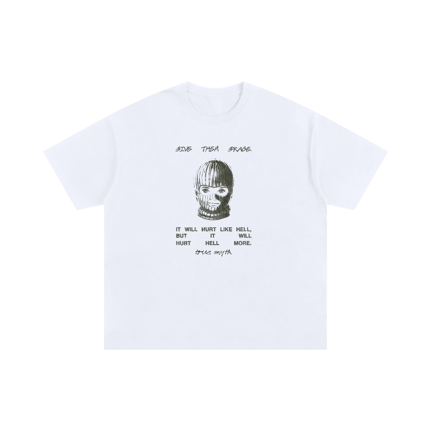 2XL & UP | Give Them H̶e̶l̶l̶ Grace | White