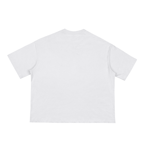 Boxy Cropped Tee (White) | St. George and the Dragon