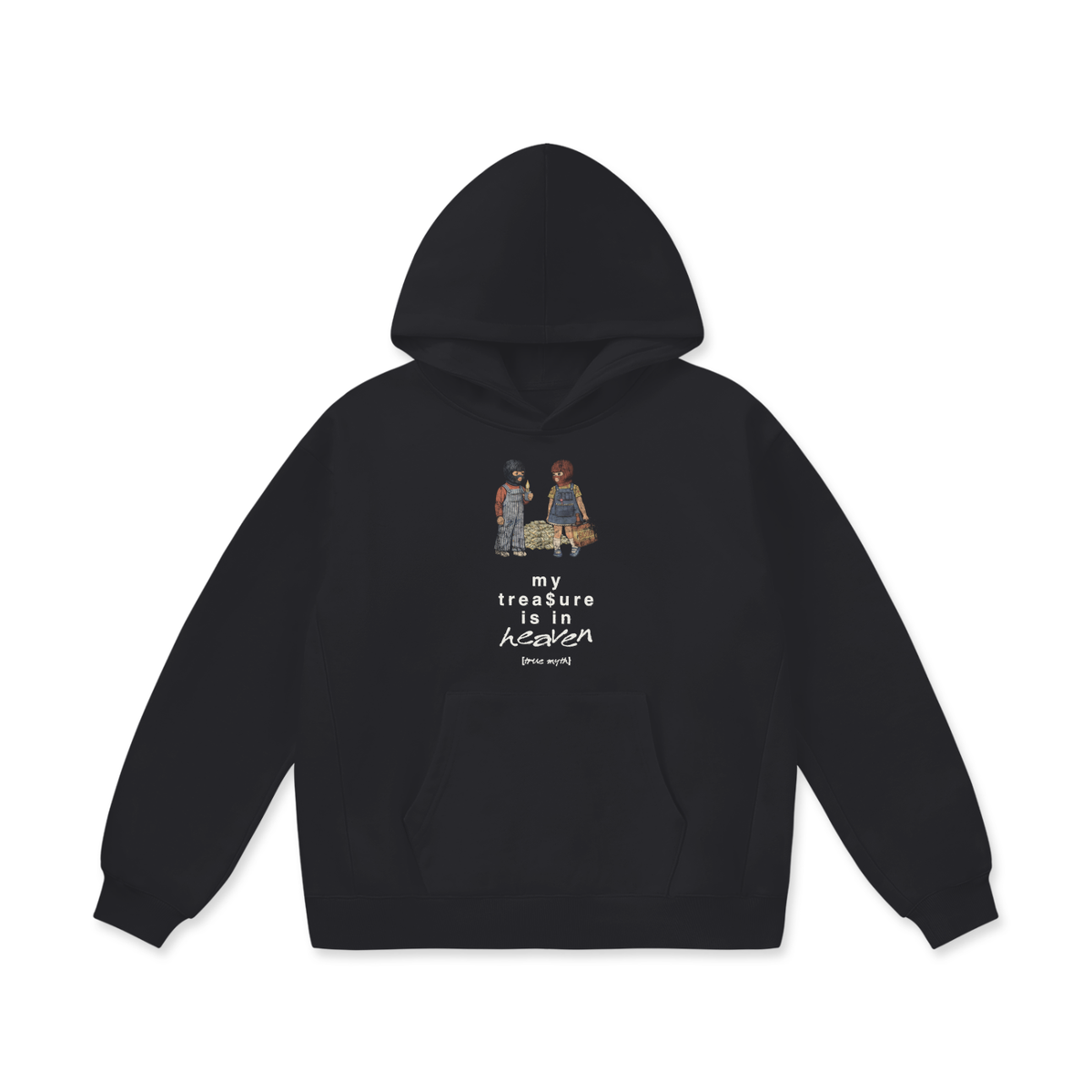 My Treasure Is In Heaven 2XL & up hoodie, black, photo 4