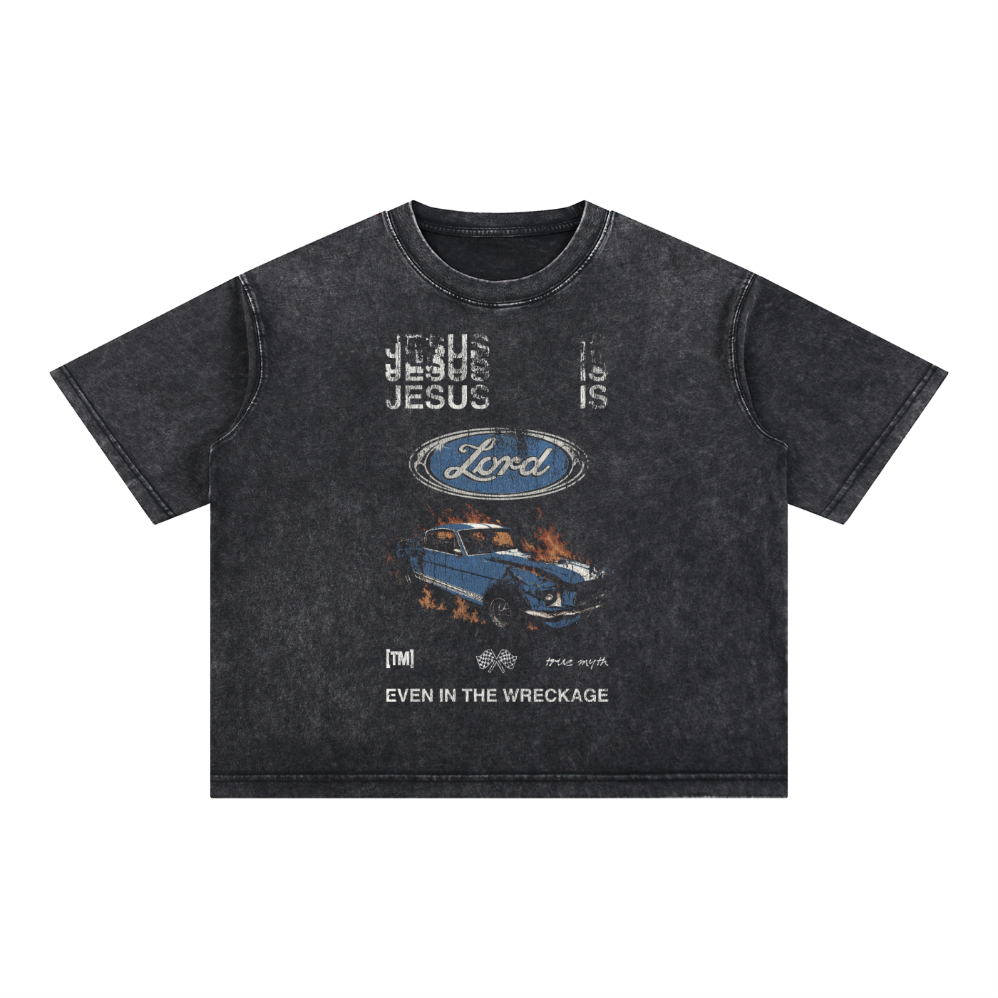 Mineral Wash Boxy Cotton T-Shirt