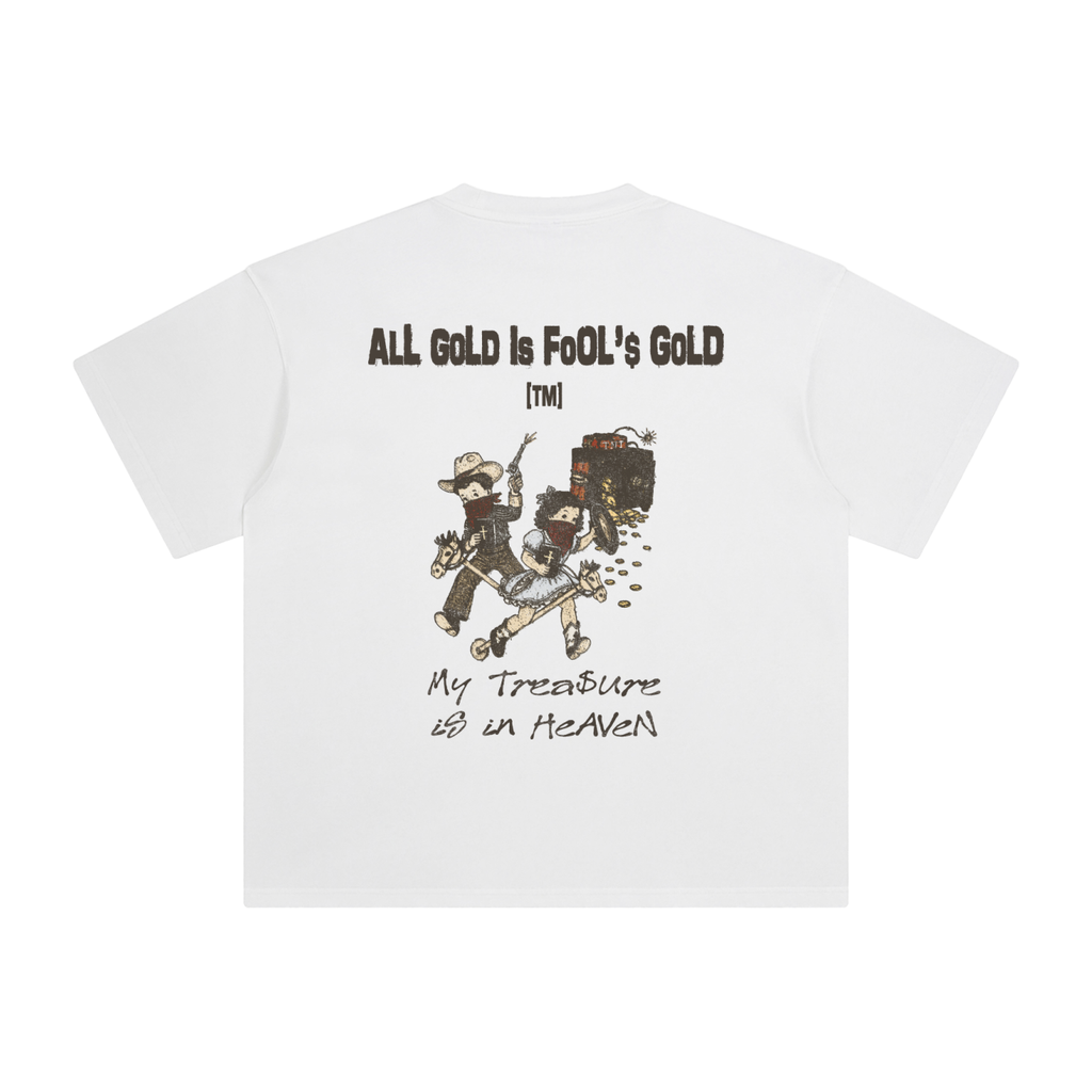Retro Wash Loose Fit | All Gold is Fool's Gold | Retro Wash White