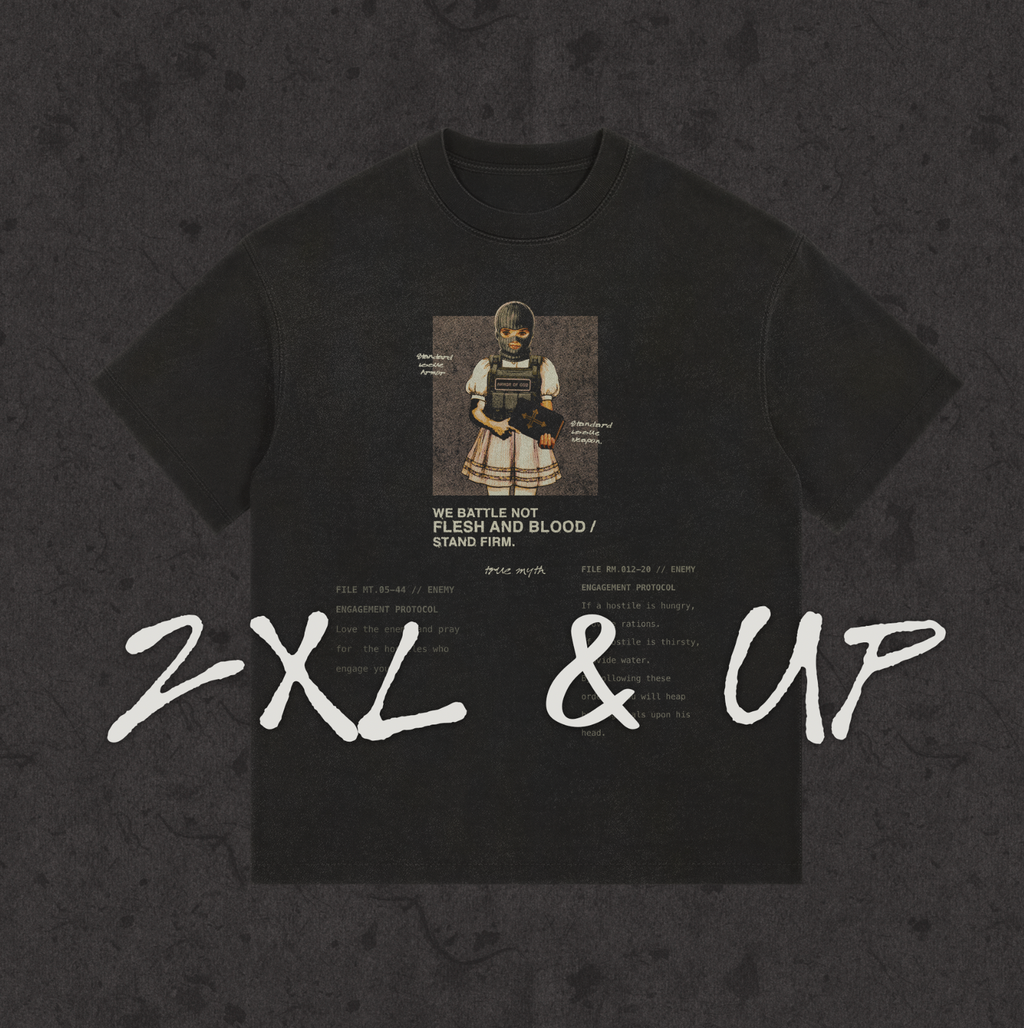 2XL & UP | Rules of Engagement | Retro Wash Black