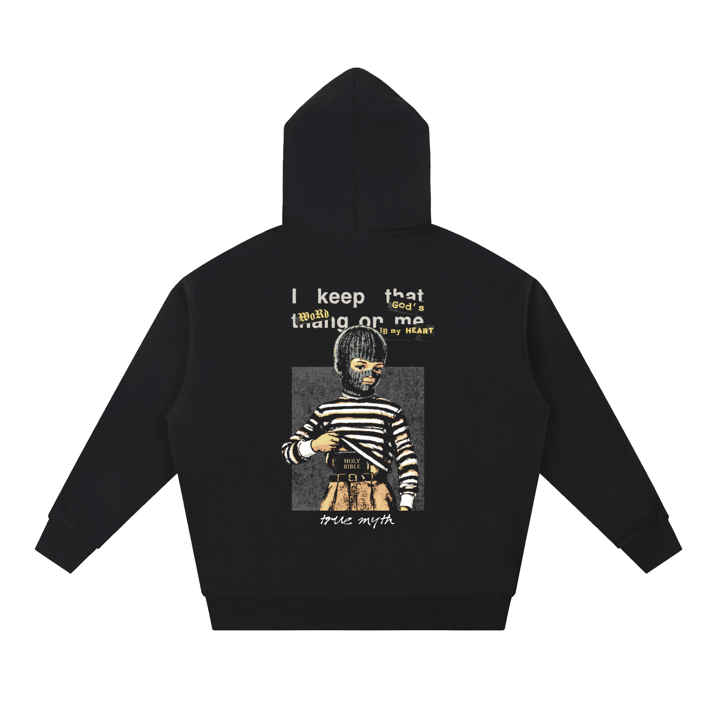 "Thin But Heavy" Oversized Hoodie| Concealed Carry | Black