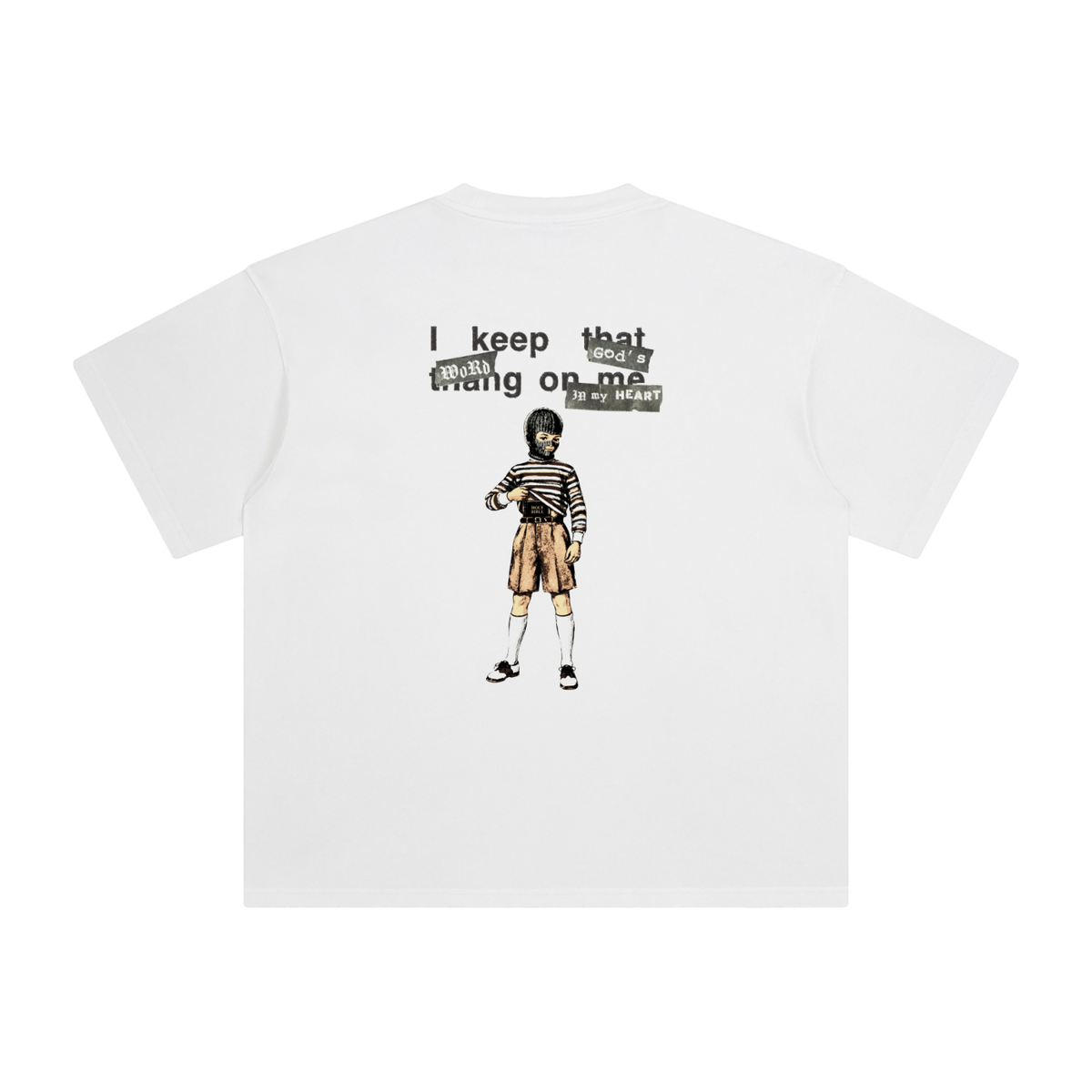Concealed Carry retro wash tee, retro wash white, photo 3